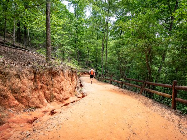 Hiker in Lumpkin, Georgia