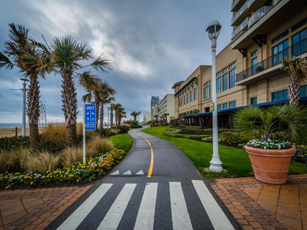 Virginia Beach boardwalk bike path